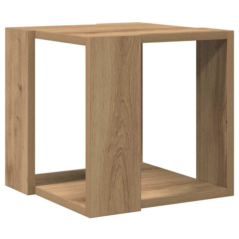 vidaXL Dohányzóasztal kézműves tölgy 32 x 32 x 30 cm Faanyag