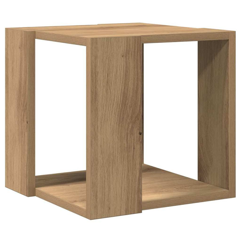 vidaXL Dohányzóasztal kézműves tölgy 32 x 32 x 30 cm Faanyag