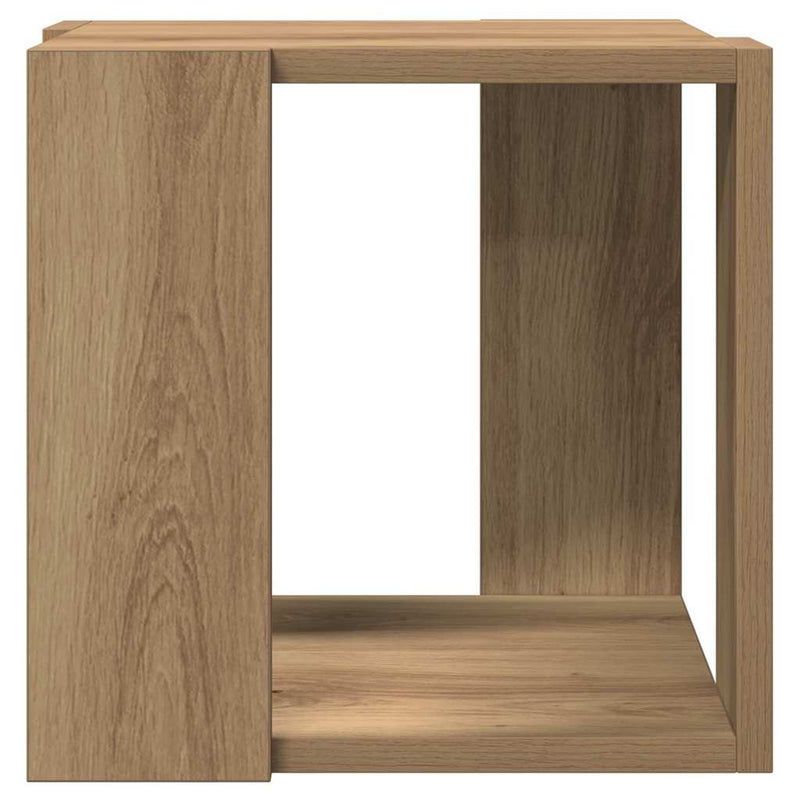 vidaXL Dohányzóasztal kézműves tölgy 32 x 32 x 30 cm Faanyag