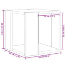 vidaXL Dohányzóasztal Artisan tölgy 32 x 32 x 30 cm Faanyag