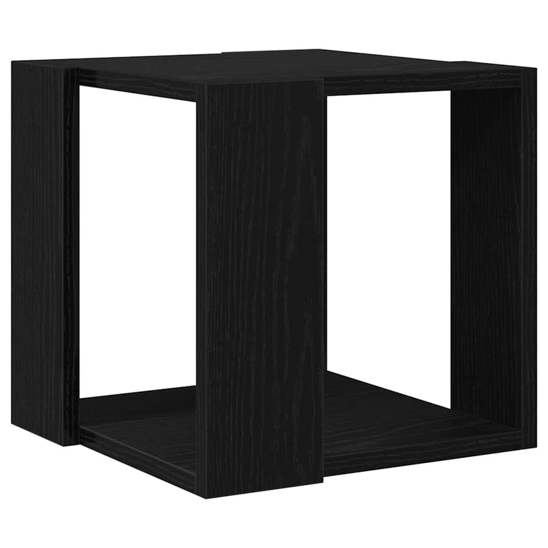 vidaXL Dohányzóasztal Musta tammi 32 x 32 x 30 cm Faanyag