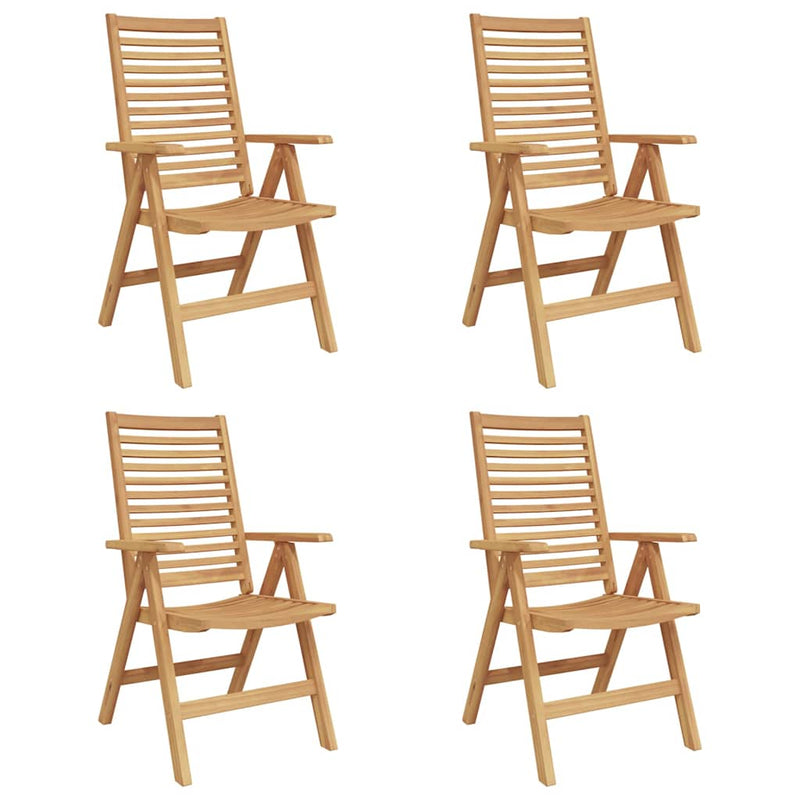 vidaXL Kerti Szék 4 pcs Barna 52 x 64.5 x 108 cm Tömör tíkfa