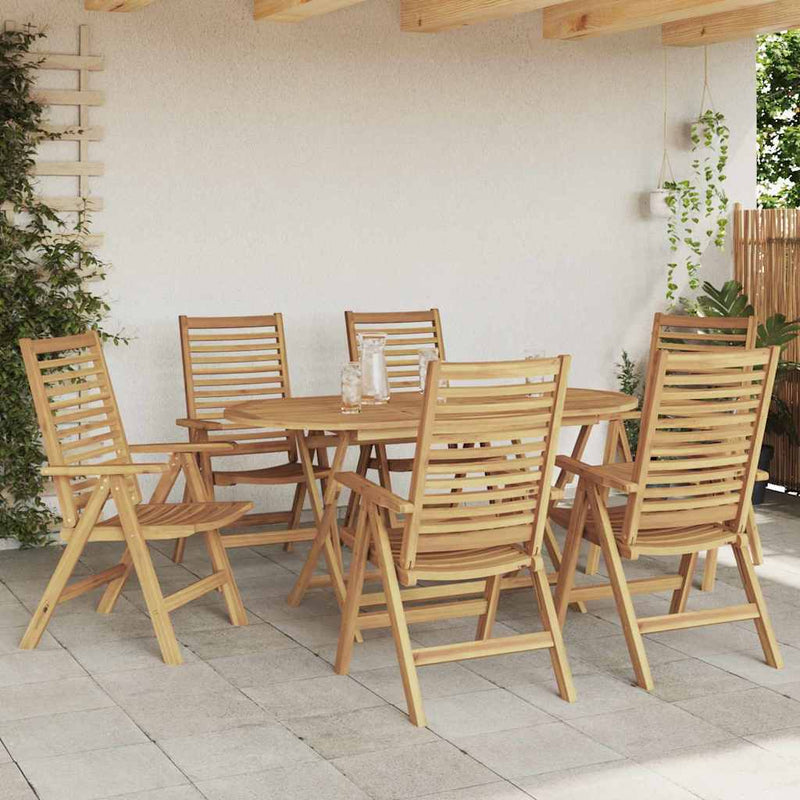 vidaXL Kerti Szék 6 pcs Barna 52 x 64.5 x 108 cm Tömör tíkfa