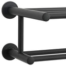 vidaXL Törölközőtartó Fekete 61 x 23 x 17 cm Rozsdamentes acél