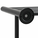 vidaXL Törölközőtartó Fekete 61 x 23 x 17 cm Rozsdamentes acél