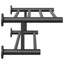 vidaXL Törölközőtartó Fekete 61 x 23 x 17 cm Rozsdamentes acél