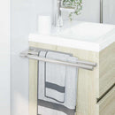 vidaXL Törölközőtartó Ezüst 40 x 9 x 4 cm Rozsdamentes acél