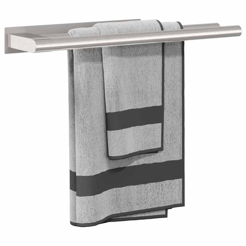 vidaXL Törölközőtartó Ezüst 40 x 9 x 4 cm Rozsdamentes acél
