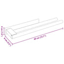 vidaXL Törölközőtartó Ezüst 40 x 9 x 4 cm Rozsdamentes acél