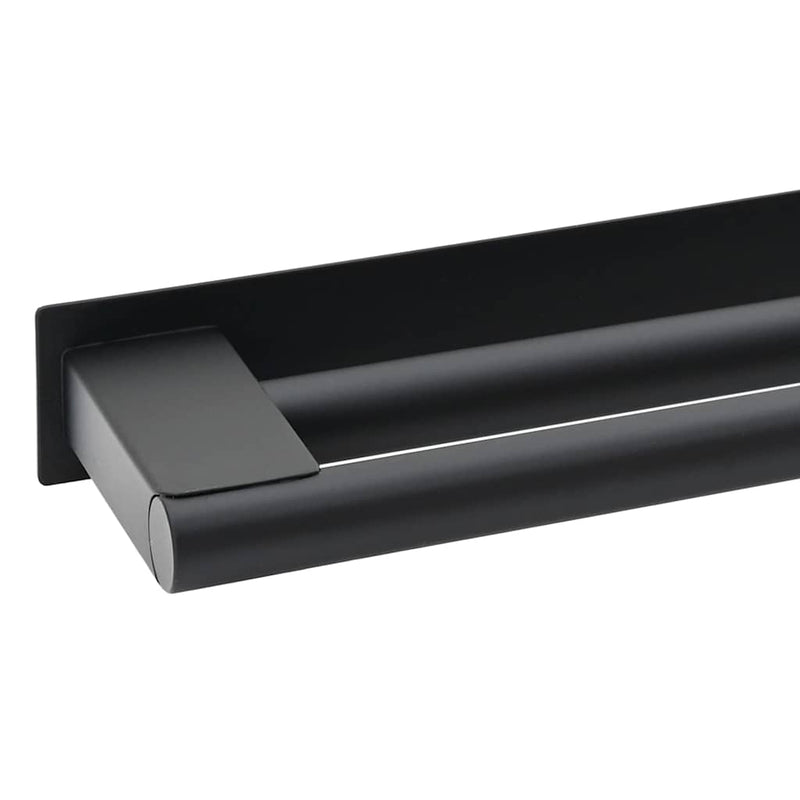vidaXL Törölközőtartó Fekete 40 x 9 x 4 cm Rozsdamentes acél