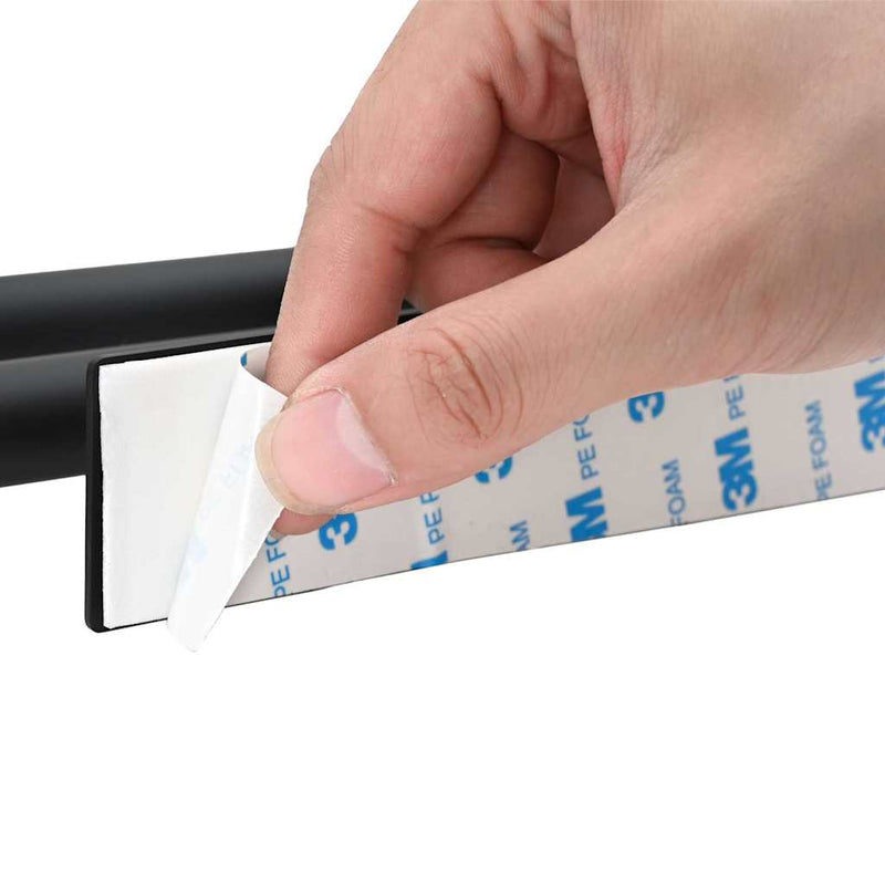 vidaXL Törölközőtartó Fekete 40 x 9 x 4 cm Rozsdamentes acél