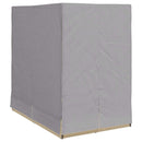 vidaXL Kettős Napozóágy Tetővel Bézs 205 x 129 x 200 cm PE rattan