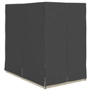 vidaXL Kettős Napozóágy Tetővel Világosszürke 205 x 129 x 200 cm