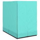vidaXL Dupla napozóágy Állítható Türkiz 205 x 129 x 200 cm polirattan