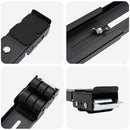 vidaXL Mosógépállvány 2 pcs Fekete 72 x 5 x 4.5 cm Acél