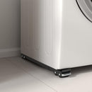 vidaXL Mosógépállvány 2 pcs Fekete 72 x 5 x 4.5 cm Acél