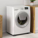 vidaXL Mosógépállvány 2 pcs Fekete 72 x 5 x 4.5 cm Acél