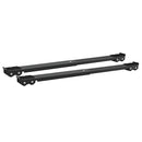 vidaXL Mosógépállvány 2 pcs Fekete 72 x 5 x 4,5 cm Rozsdamentes acél