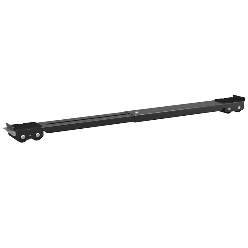 vidaXL Mosógépállvány 2 pcs Fekete 72 x 5 x 4.5 cm Acél