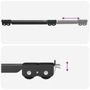 vidaXL Mosógépállvány 2 pcs Fekete 72 x 5 x 4.5 cm Acél