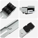 vidaXL Mosógépállvány 2 pcs Ezüst 72 x 5 x 4.5 cm Acél