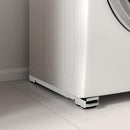 vidaXL Mosógépállvány 2 pcs Ezüst 72 x 5 x 4.5 cm Acél