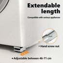 vidaXL Mosógépállvány 2 pcs Ezüst 72 x 5 x 4,5 cm Rozsdamentes acél