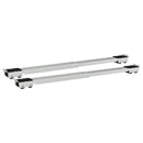 vidaXL Mosógépállvány 2 pcs Ezüst 72 x 5 x 4,5 cm Rozsdamentes acél