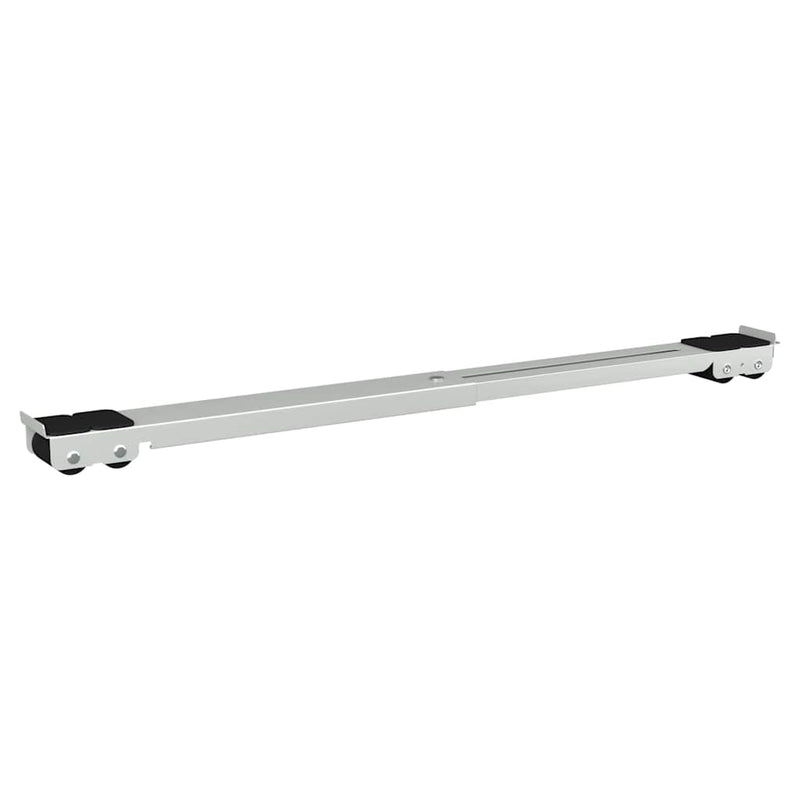 vidaXL Mosógépállvány 2 pcs Ezüst 72 x 5 x 4.5 cm Acél