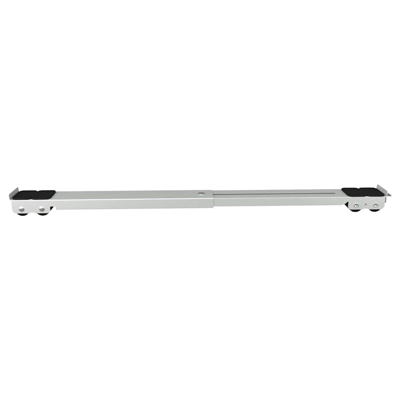 vidaXL Mosógépállvány 2 pcs Ezüst 72 x 5 x 4.5 cm Acél