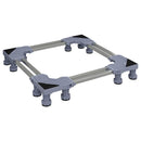 vidaXL Mosógépállvány Szürke 67 x 67 x 12 cm Rozsdamentes acél