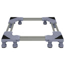 vidaXL Mosógép Alap Szürke 67 x 67 x 12 cm Fém