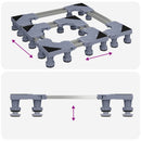 vidaXL Mosógép Alap Szürke 67 x 67 x 12 cm Fém