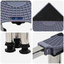 vidaXL Mosógépállvány Szürke 67 x 67 x 21.5 cm Fém