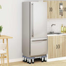 vidaXL Mosógépállvány Szürke 67 x 67 x 21.5 cm Fém