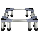 vidaXL Mosógépállvány Szürke 67 x 67 x 21.5 cm Fém