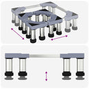 vidaXL Mosógépállvány Szürke 67 x 67 x 21.5 cm Fém