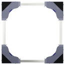 vidaXL Mosógépállvány Szürke 67 x 67 x 21.5 cm Fém