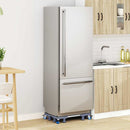 vidaXL Mosógépállvány Szürke 66 x 66 x 12 cm Fém