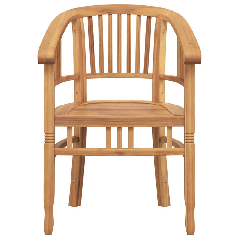 vidaXL Kerti székek 2 pcs Barna 63 x 58 x 89 cm Tömör tíkfa