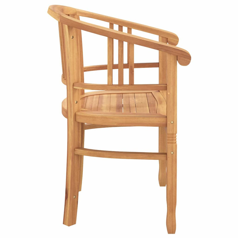 vidaXL Kerti székek 2 pcs Barna 63 x 58 x 89 cm Tömör tíkfa