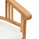 vidaXL Szék párnával 2 pcs Barna 63 x 58 x 89 cm Tömör Teakfa
