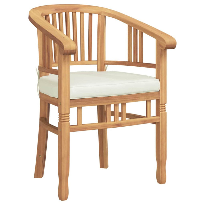 vidaXL Kerti székek 2 pcs Barna 63 x 58 x 89 cm Tömör tíkfa