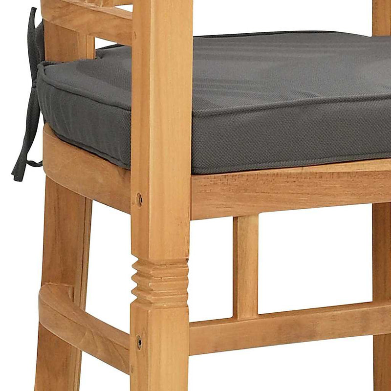 vidaXL Kerti székek 2 pcs Barna 63 x 58 x 89 cm Tömör tíkfa