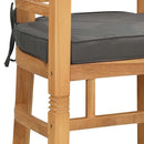 vidaXL Szék párnával 2 pcs Barna 63 x 58 x 89 cm Tömör Teakfa