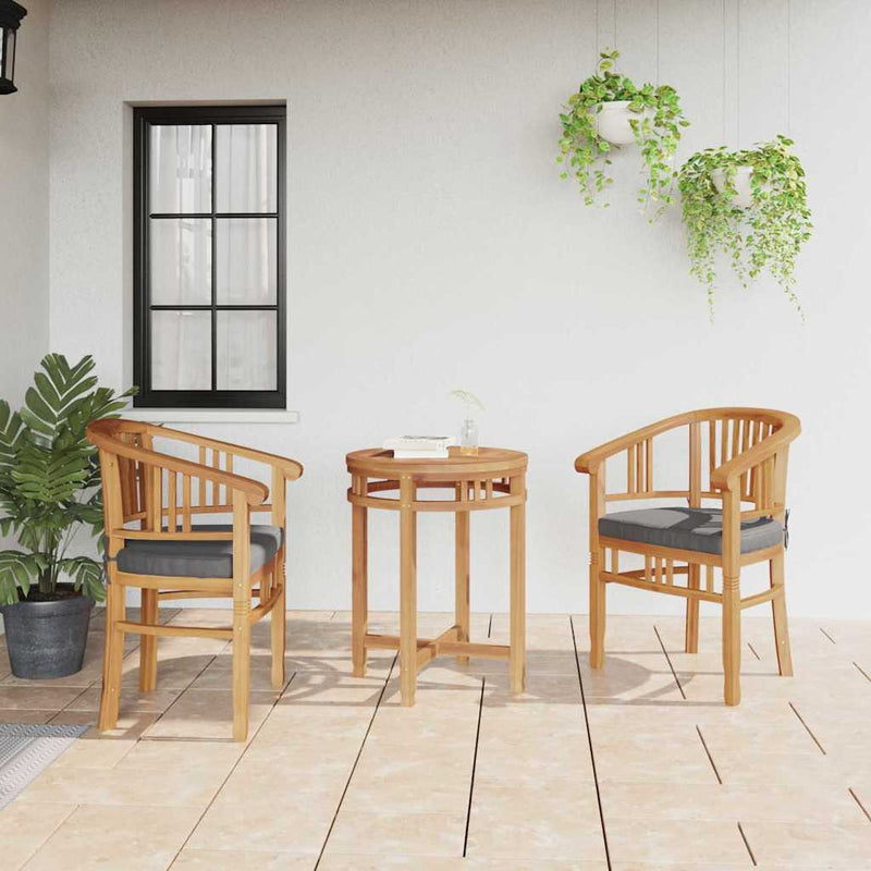 vidaXL Kerti székek 2 pcs Barna 63 x 58 x 89 cm Tömör tíkfa