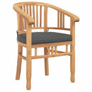 vidaXL Szék párnával 2 pcs Barna 63 x 58 x 89 cm Tömör Teakfa