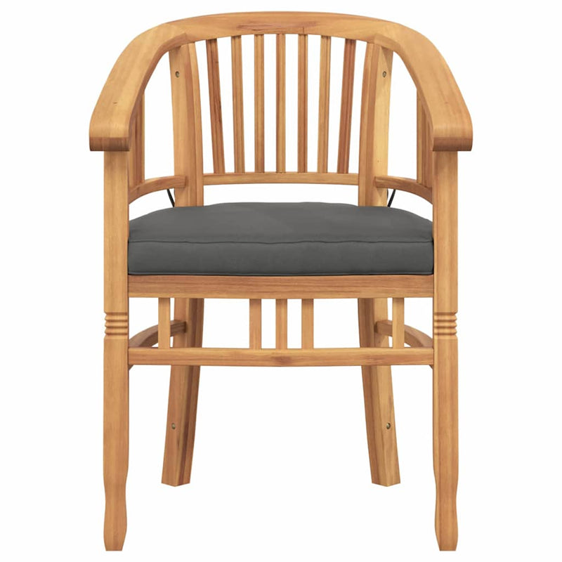 vidaXL Kerti székek 2 pcs Barna 63 x 58 x 89 cm Tömör tíkfa