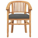 vidaXL Szék párnával 2 pcs Barna 63 x 58 x 89 cm Tömör Teakfa