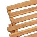 vidaXL Napozó Barna 184 x 55 x 59 cm Tömör Teakfa